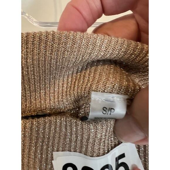 NWT Tahari Gold Metallic Pleated Midi Skirt Size S - Picture 5 of 9